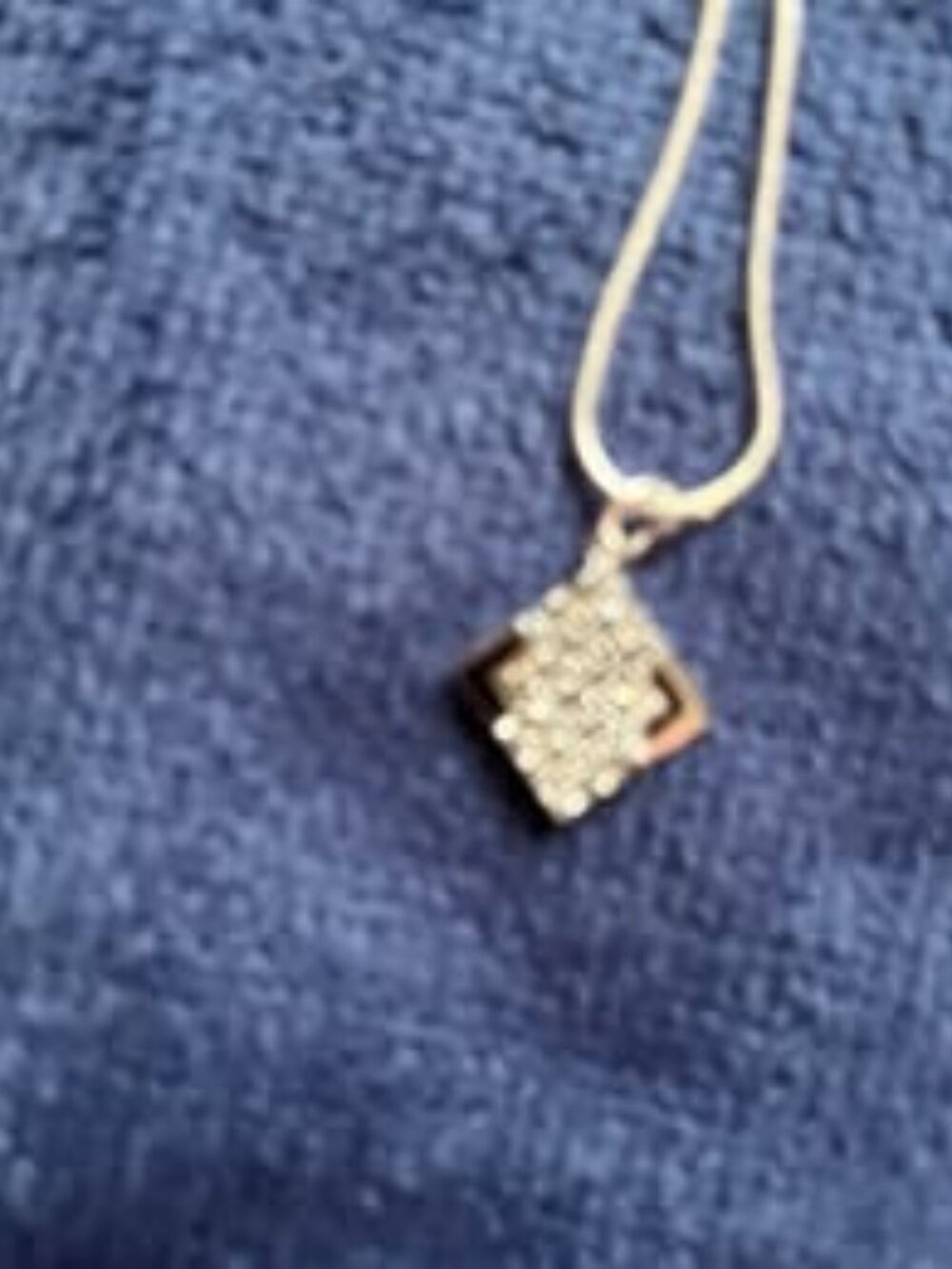 Sterling Rhombus Necklace